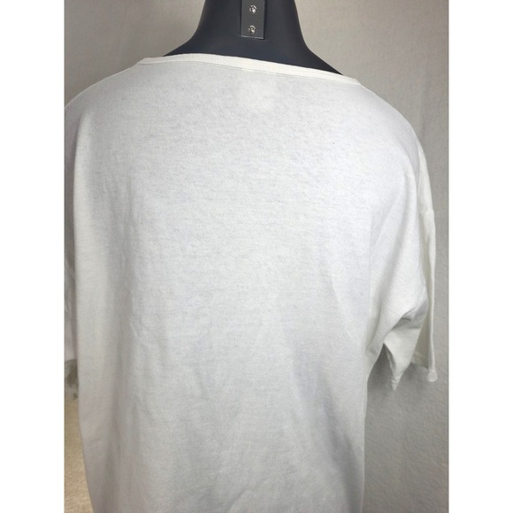 Vintage 90s Marjolein Bastin Butterfly Flower Shirt Women's XL Anvil Cottage - Picture 7 of 13